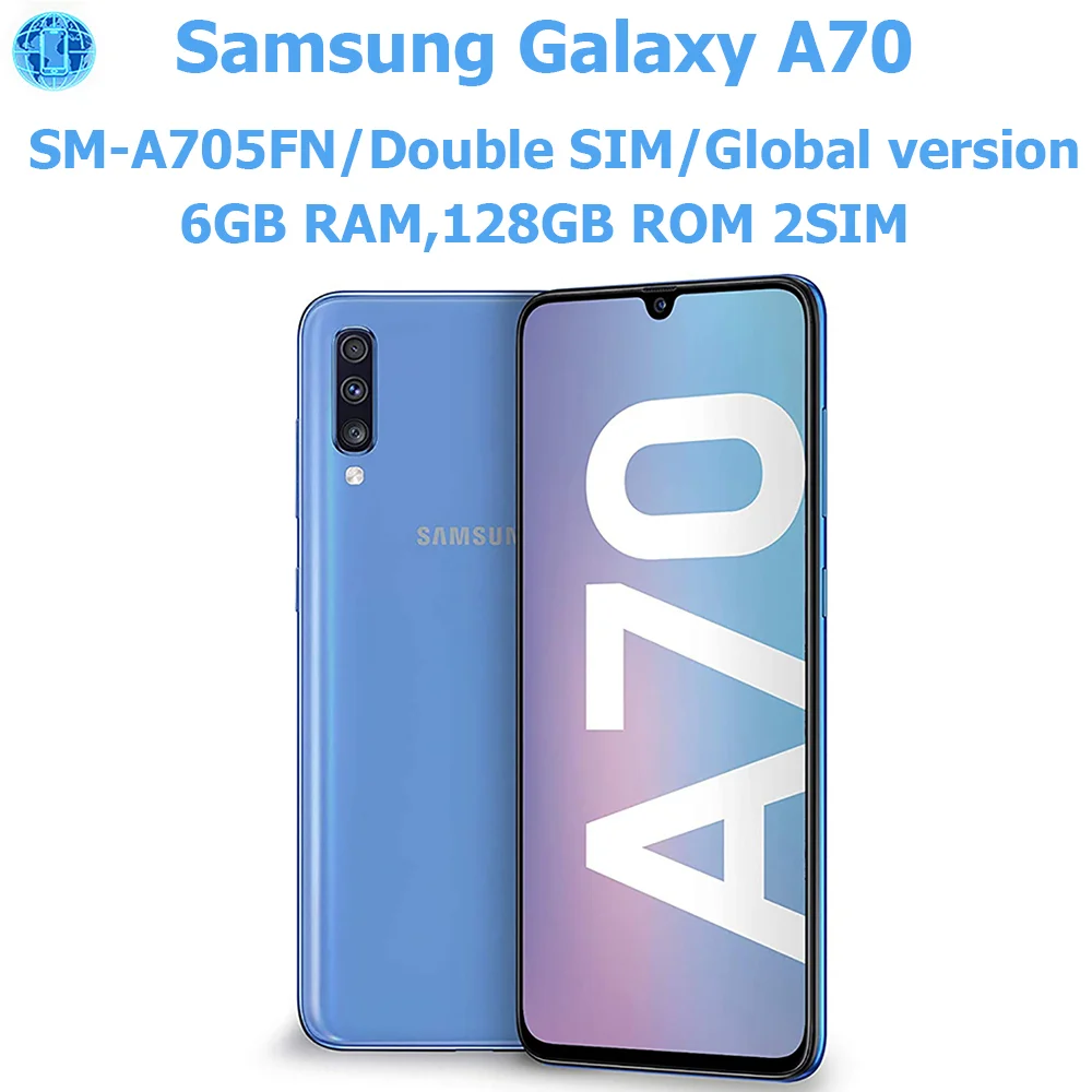 טלפון סמסונג גלקסי A70 עם מסך גדול