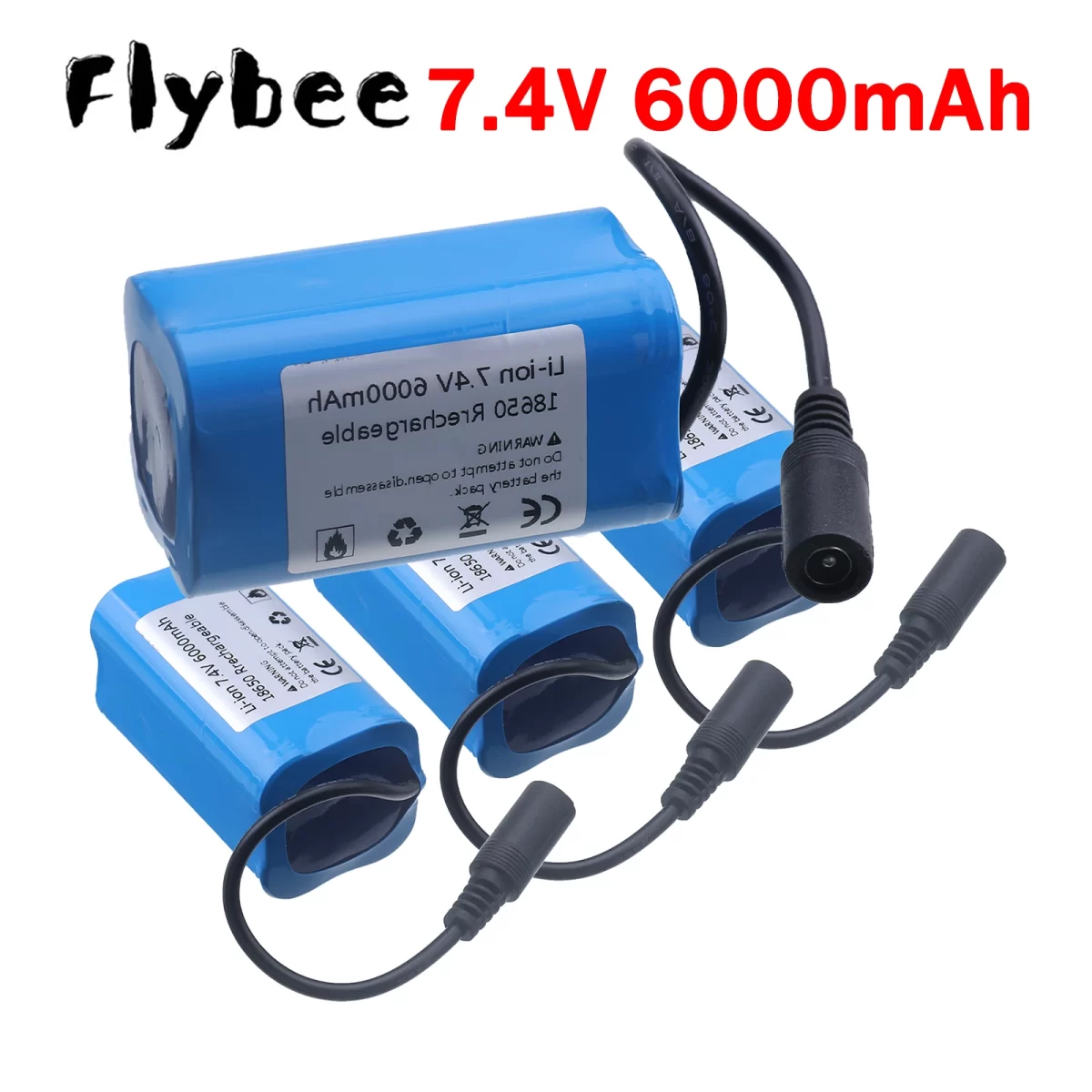 סוללת ליתיום 7.4V 6000mAh לדגמים שונים