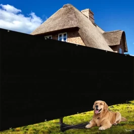 4′ X 50′ ence Privacy Sn Heavy Duty 170 GSM encing Mesh Shade Net Cover or Wall Garden Back Yard Outdoor Home Decoration, Black