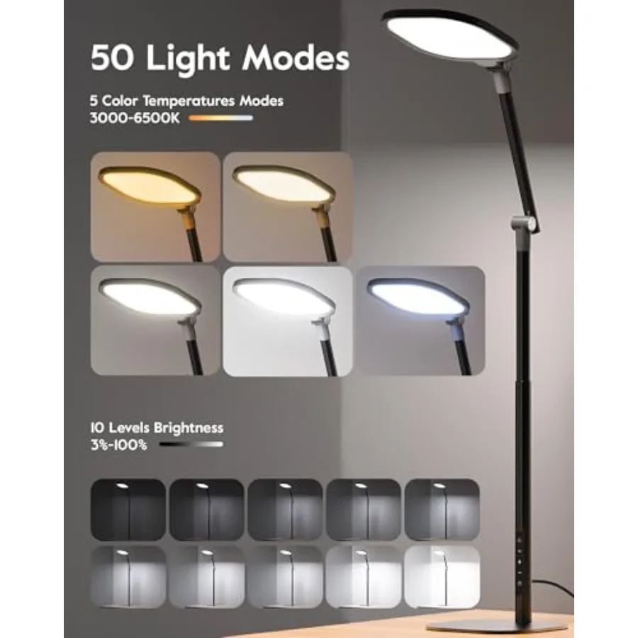 מנורת שולחן LED מתקדמת עם 50 מצבי תאורה