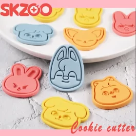 תבנית עוגיות בעיצוב חיות מצוירות SKZOO K-pop 2026
