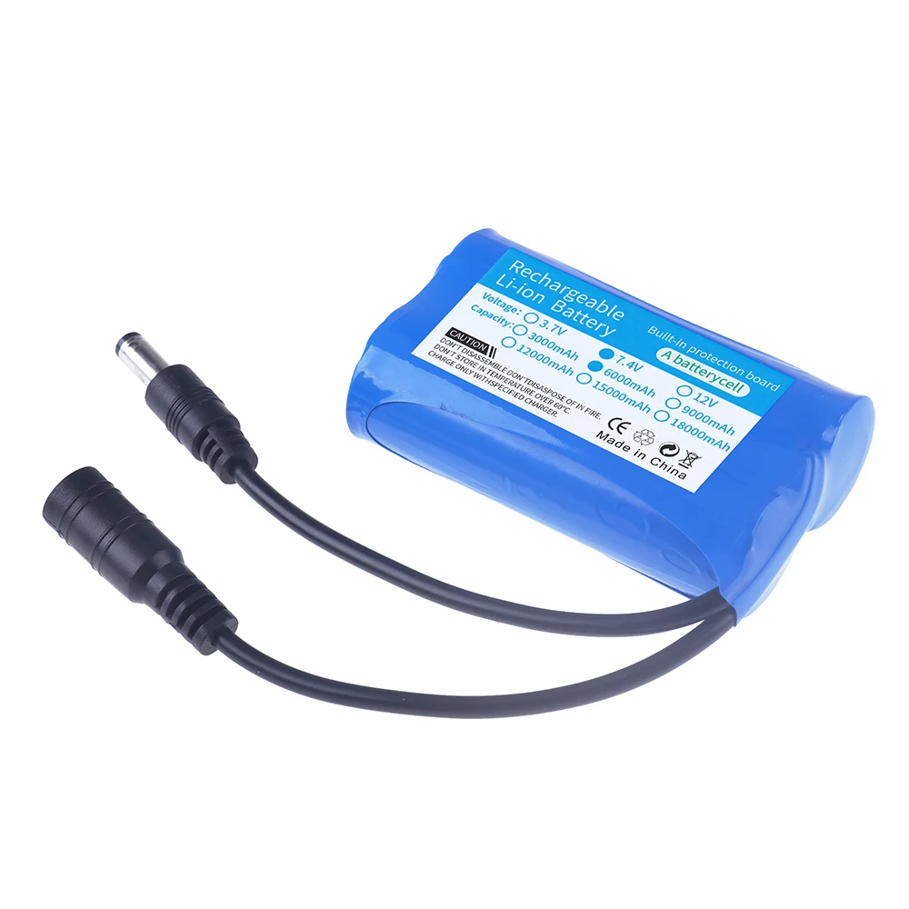סוללת ליתיום 7.4V 6000mAh לסירות דייג