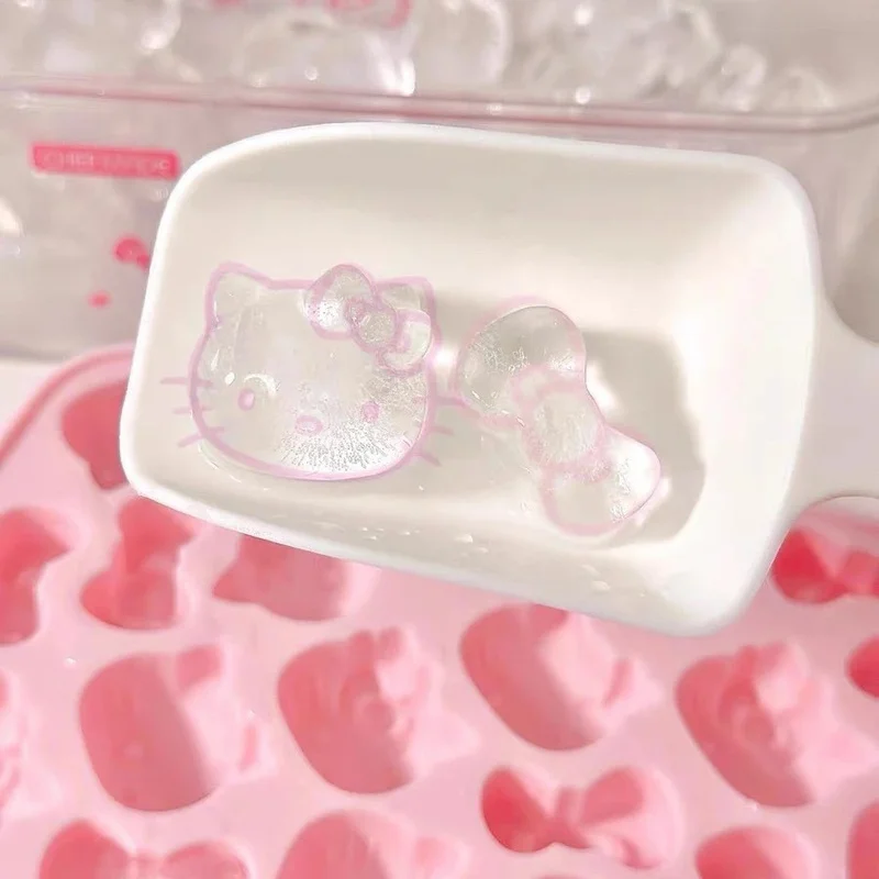 mold סיליקון הלו קיטי להכנת קוביות קרח