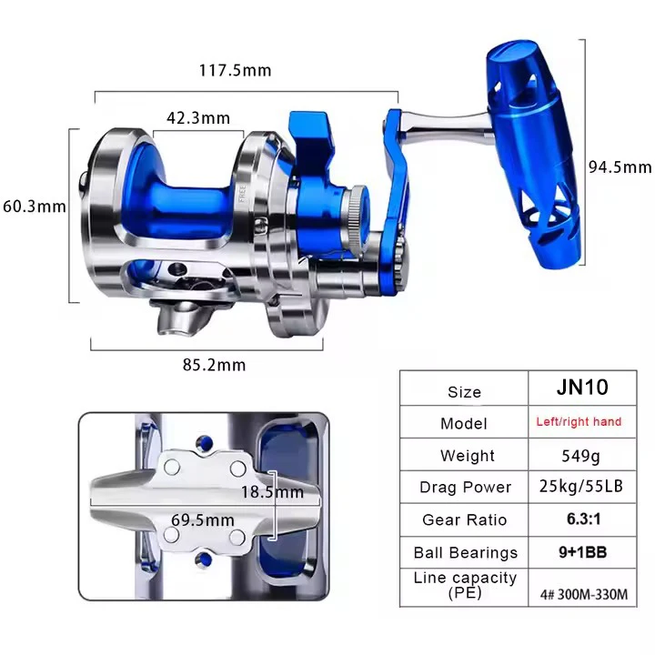 מכונת דייג מתכתית 9+1BB CNC