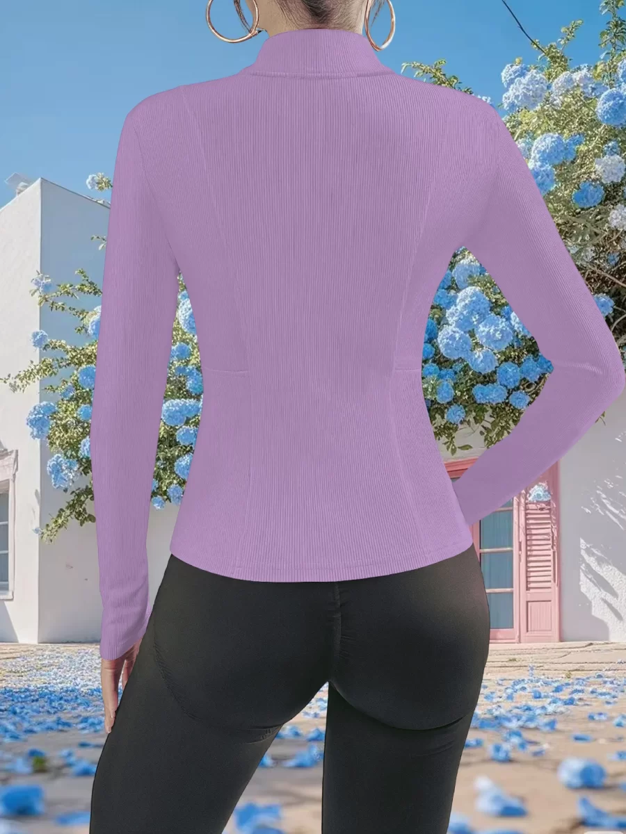 ז'קט אופנתי עם צווארון גבוה