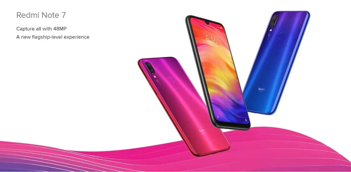 סמארטפון Xiaomi Redmi Note 7 PRO בצבע שחור
