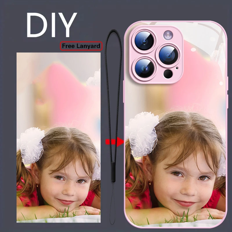 כיסוי זכוכית מחוסמת לאייפון עם תמונה אישית